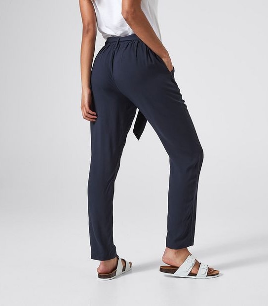 Tie Front Tapered Pants