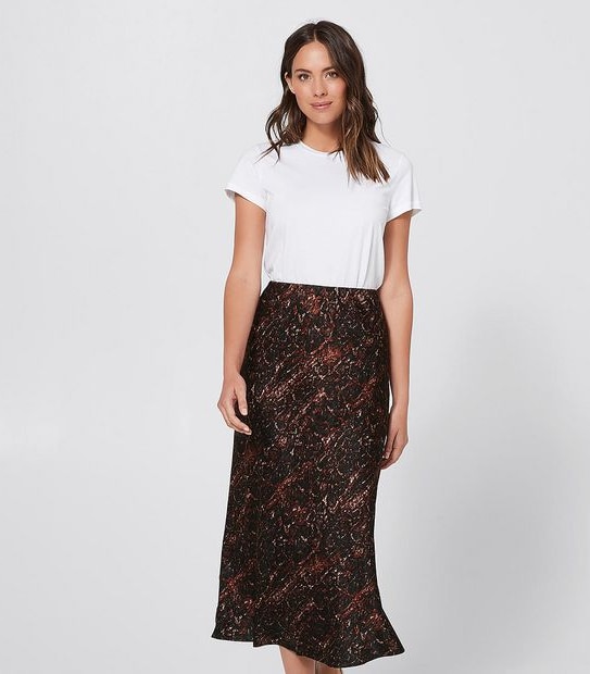 Slip Skirt - Snake Print
