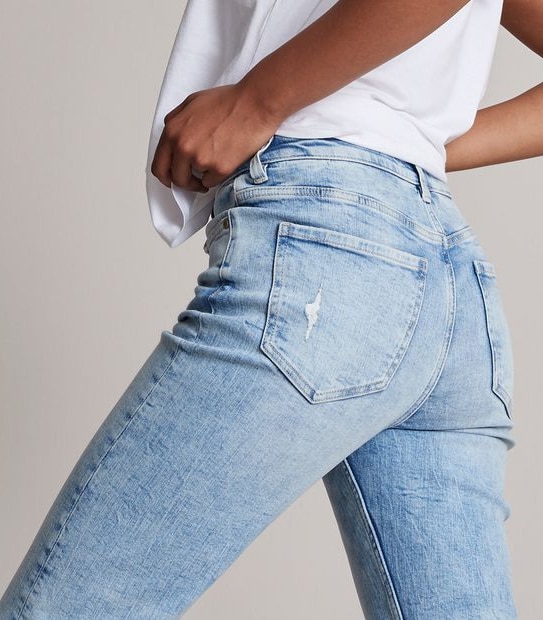 Alexa Straight High Rise Cropped Length Jeans 