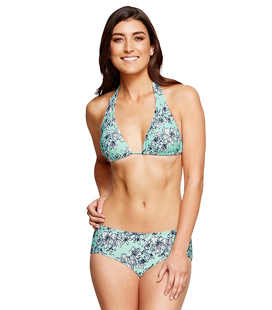 Halter Bikini Top - Nautical Floral