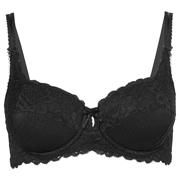 Rosa Lace Padded Bra - Black Rosa Lace Padded Bra - Black