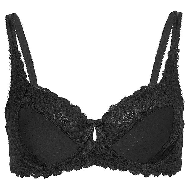 Rosa Unpadded Lace Bra - Black Rosa Unpadded Lace Bra - Black