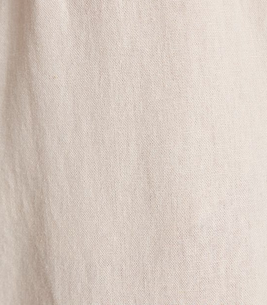 Linen Blend Shirred Wide Leg Pants