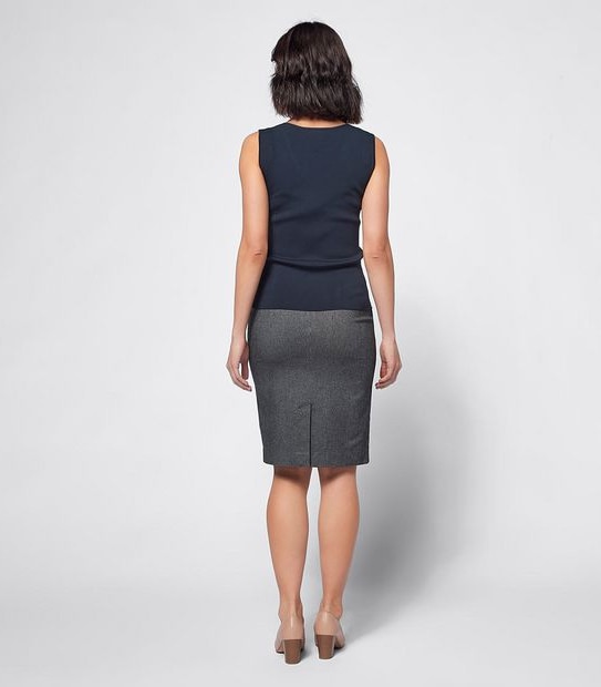 Preview Carrie Pencil Skirt - Textured Spot