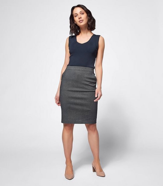 Preview Carrie Pencil Skirt - Textured Spot