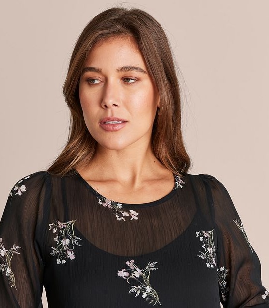 Preview Scoop Neck Frill Dress 4 of 5