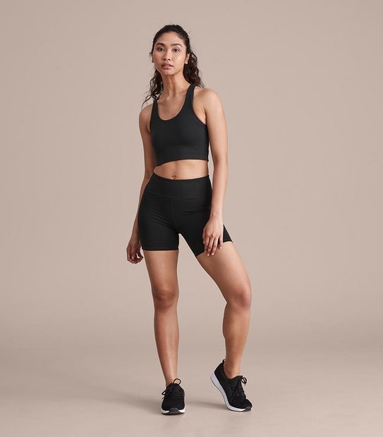 Active Infinity Performance Mid Rise Mid Length Bike Shorts