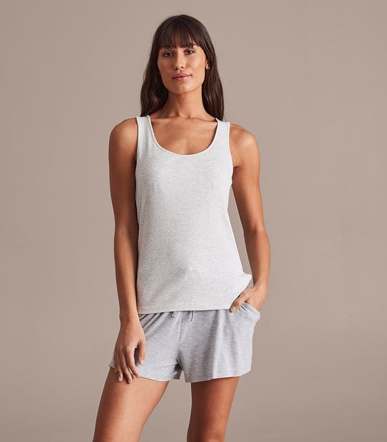 Target Sleep Singlet with Shelf Bra - Grey