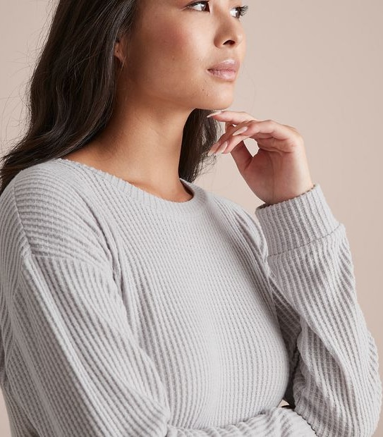 Cosy Waffle Long Sleeve Nightie
