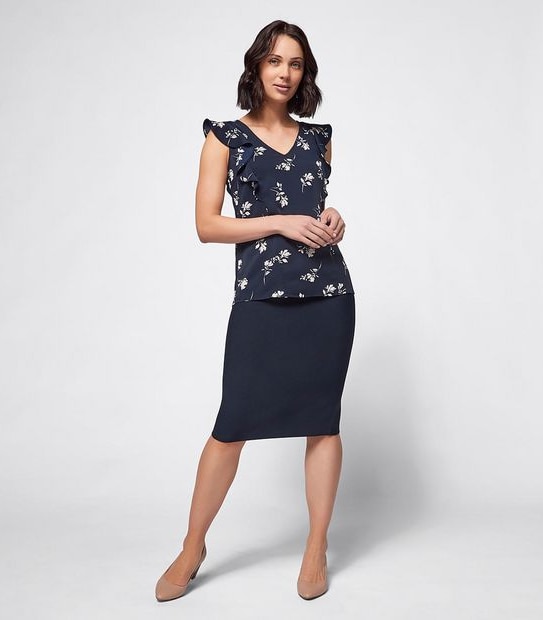 Preview Flutter Sleeve Shell Top
