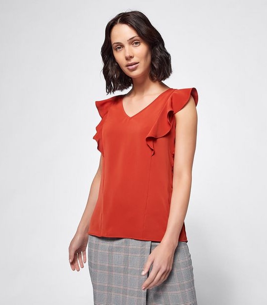 Preview Flutter Sleeve Shell Top