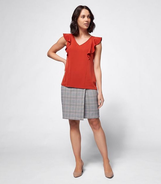 Preview Flutter Sleeve Shell Top