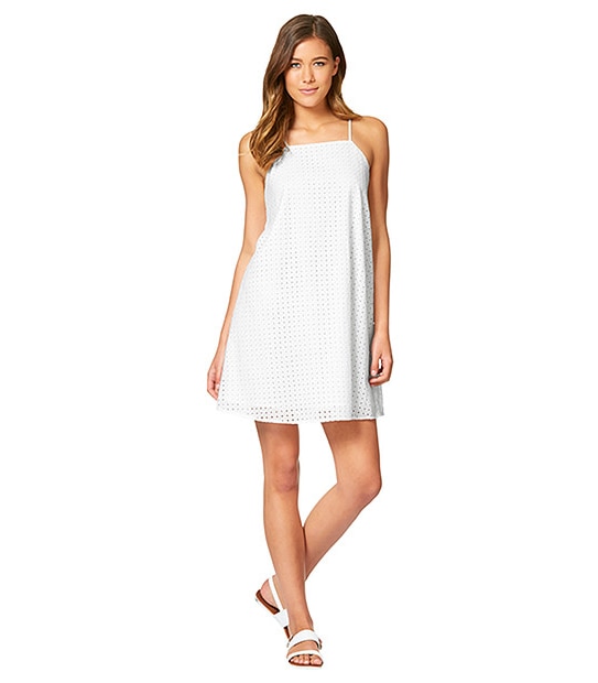 Lily Loves Broderie Dress - White
