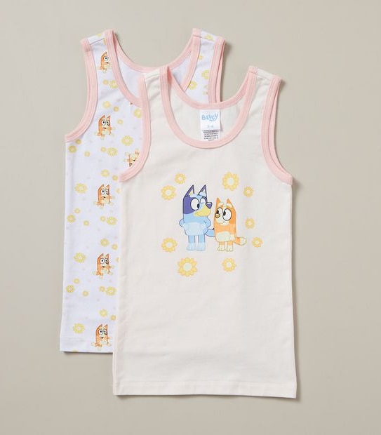 2 Pack Bluey Singlets