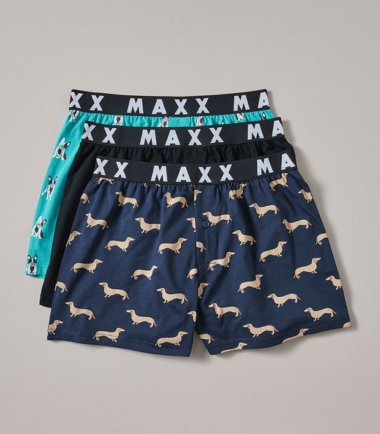 Maxx 3 Pack Knit Boxers