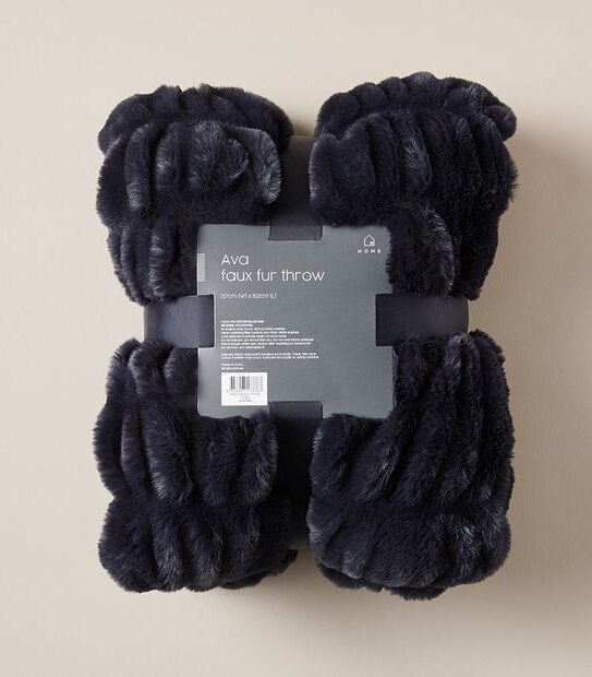 Ava Faux Fur Throw