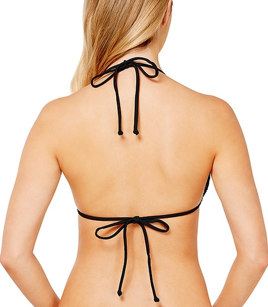 City Safari Crochet Triangle Bikini Top