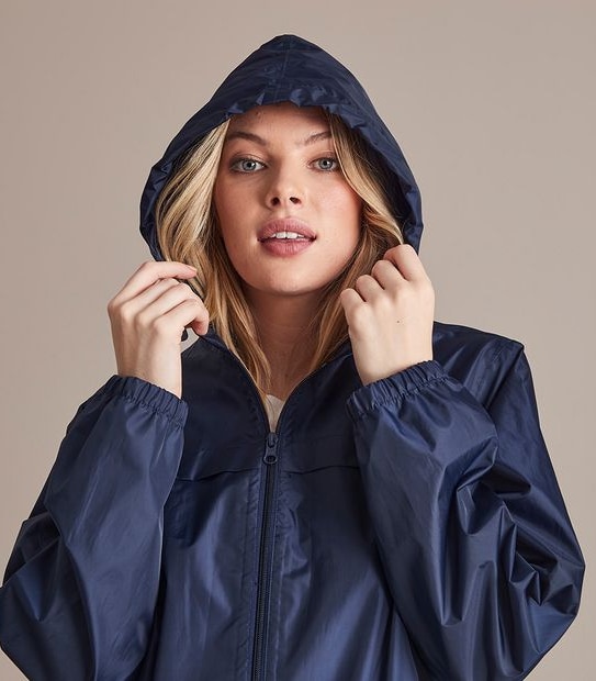 Unisex Fold Up Rain Jacket - Navy Blue | Target Australia