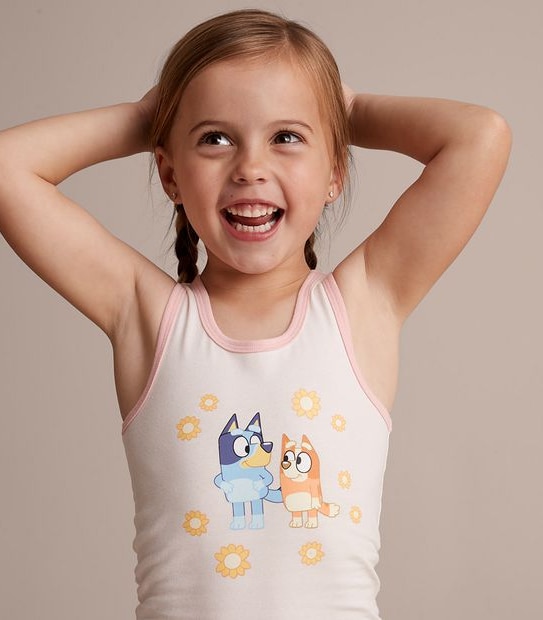 2 Pack Bluey Singlets