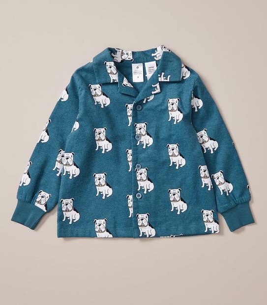 Kids Organic Cotton Bulldog Pyjama Set