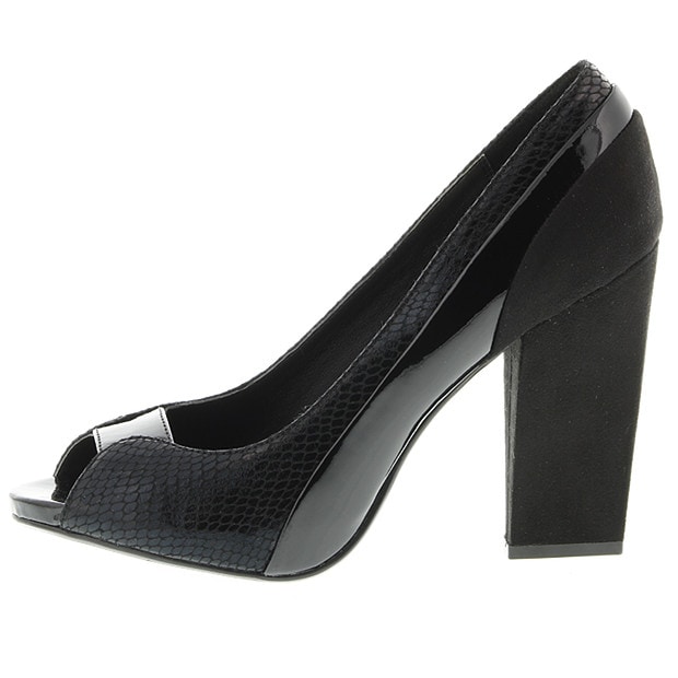 peep toe grey heels