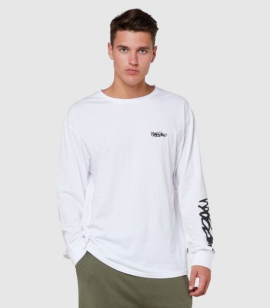 Mossimo Bronx Long Sleeve Top - White