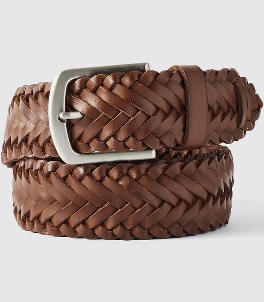 Leather Plaited Belt