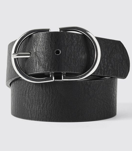Lily Loves Double Buckle Waist Belt - Black