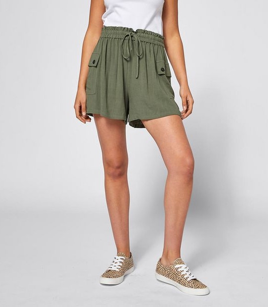 Lily Loves Linen Blend Utility Shorts