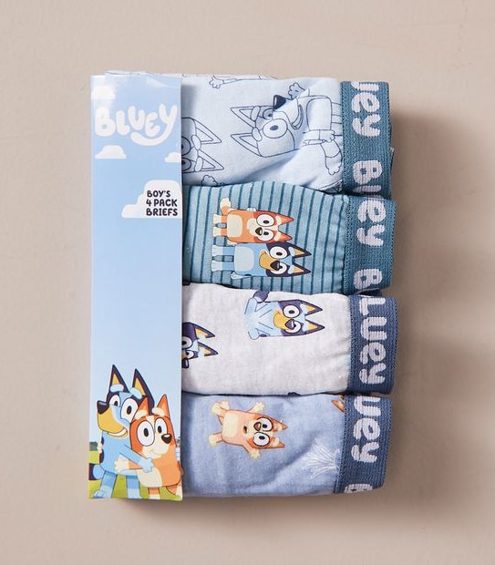 4 Pack Bluey Briefs