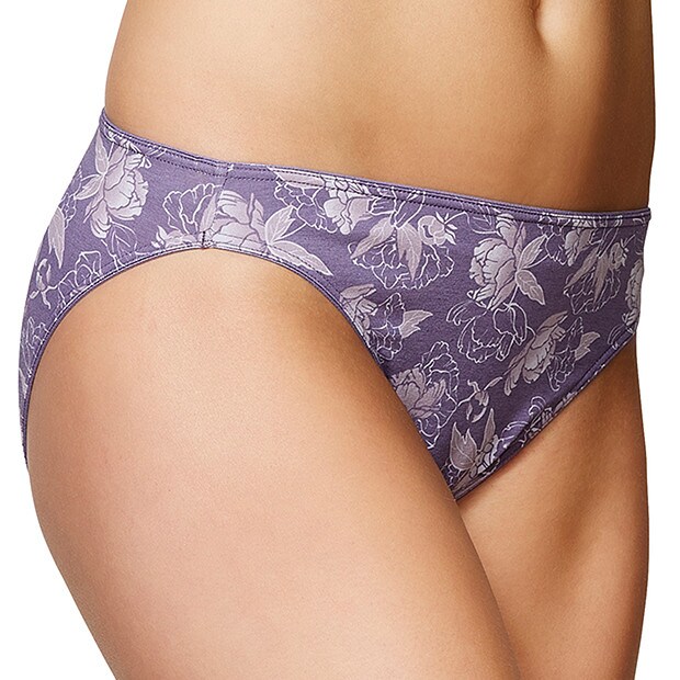 SpaFX Bikini Briefs - Purple Floral SpaFX Bikini Briefs - Purple Floral