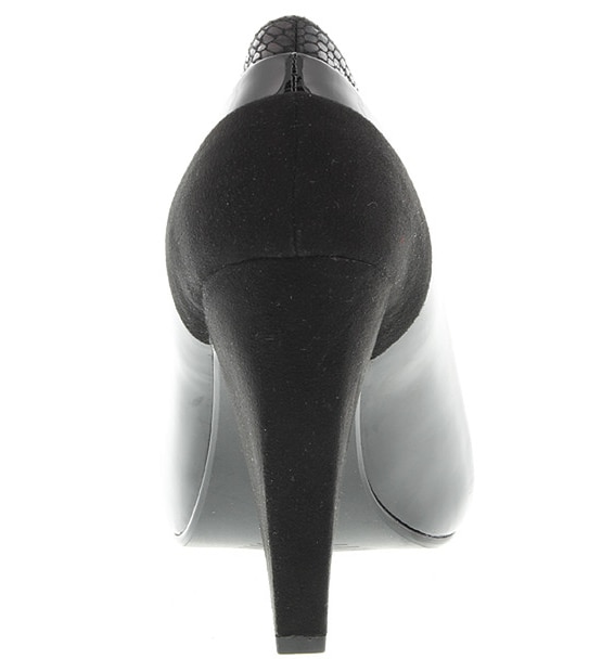 Monroe Peep Toe Heels - Black