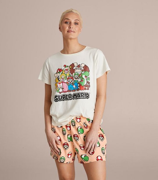 Womens Family Matching Supermario Pyjama Set