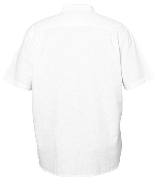 Men's Mr Big Short Sleeve Linen Shirt - White