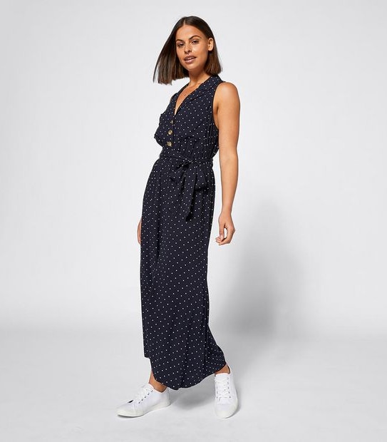 Lily Loves Spotted Sleeveless Jumpsuit