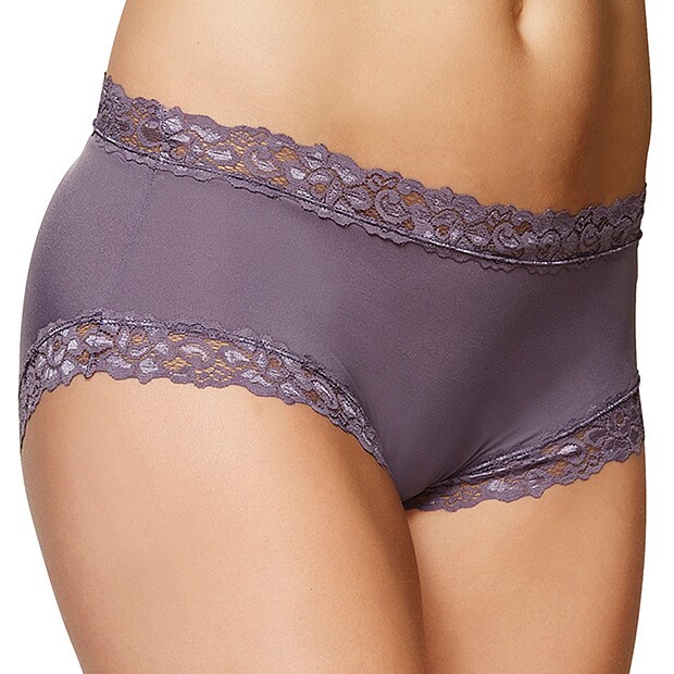 Microfibre Boyleg Briefs - Purple Microfibre Boyleg Briefs - Purple