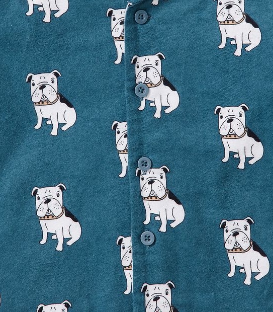 Kids Organic Cotton Bulldog Pyjama Set