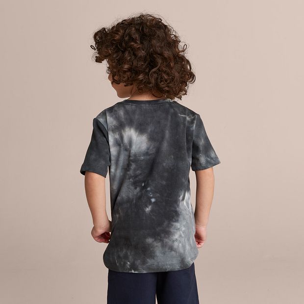 T-shirt Tie-dye Gris Avec Motif Mandala Araignée – 100% Coton – Manches Courtes – Neuf Sans étiquettes