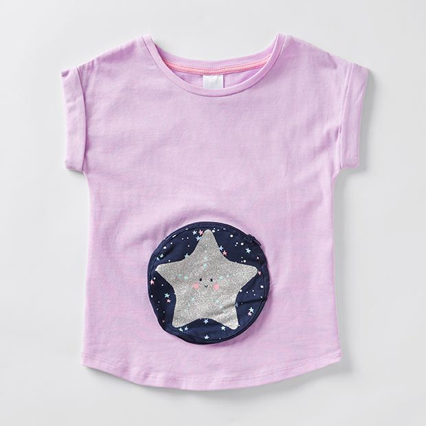 Short Sleeve Starfish Zip Pocket T-Shirt Short Sleeve Starfish Zip Pocket T-Shirt