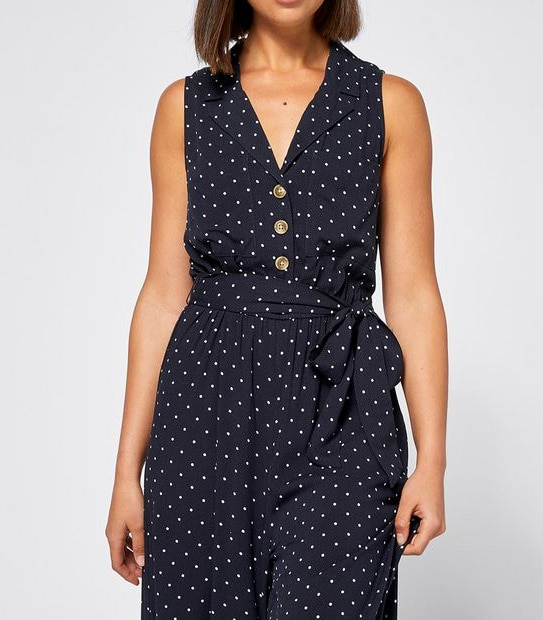 Lily Loves Spotted Sleeveless Jumpsuit