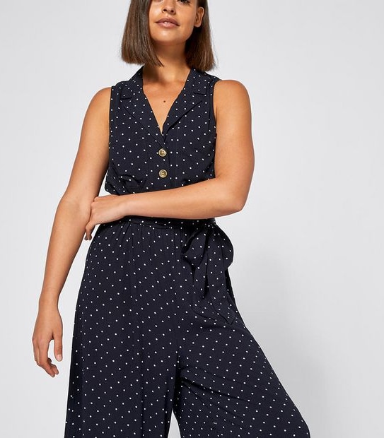 Lily Loves Spotted Sleeveless Jumpsuit