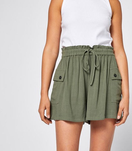 Lily Loves Linen Blend Utility Shorts