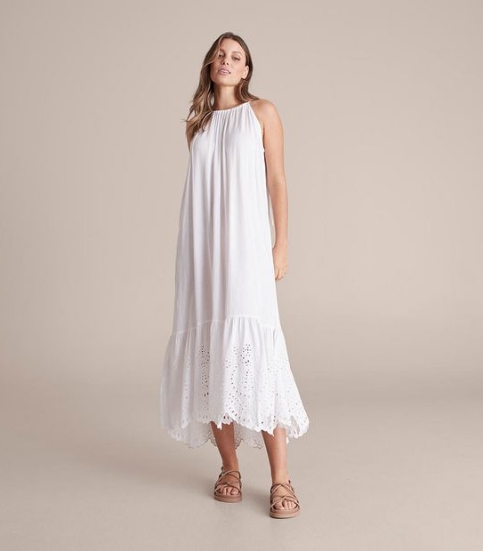 Preview Cutwork Detail Maxi Dress