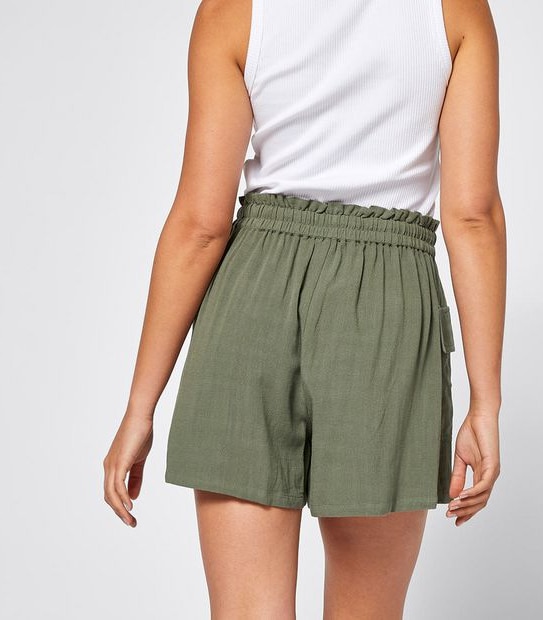 Lily Loves Linen Blend Utility Shorts