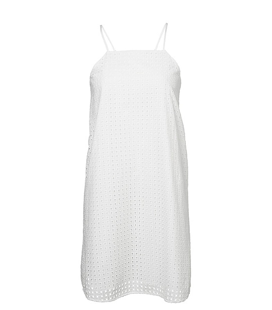 Lily Loves Broderie Dress - White