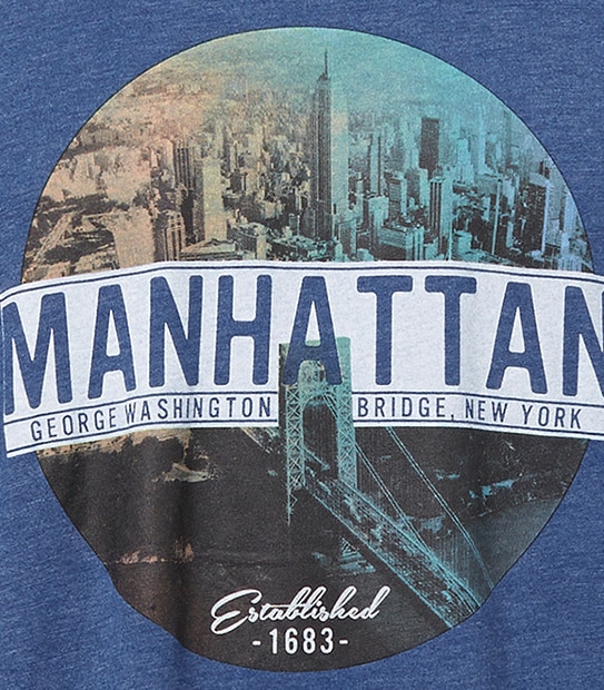 Manhattan T-Shirt - Blue 3 of 3