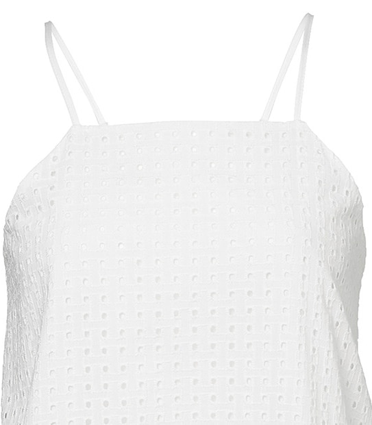 Lily Loves Broderie Dress - White