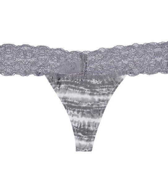 Lace G-string - Tie Dye Grey