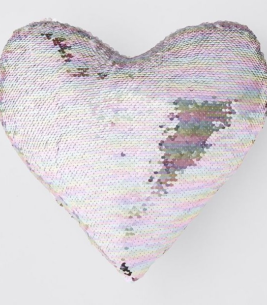 Sequin Heart Cushion