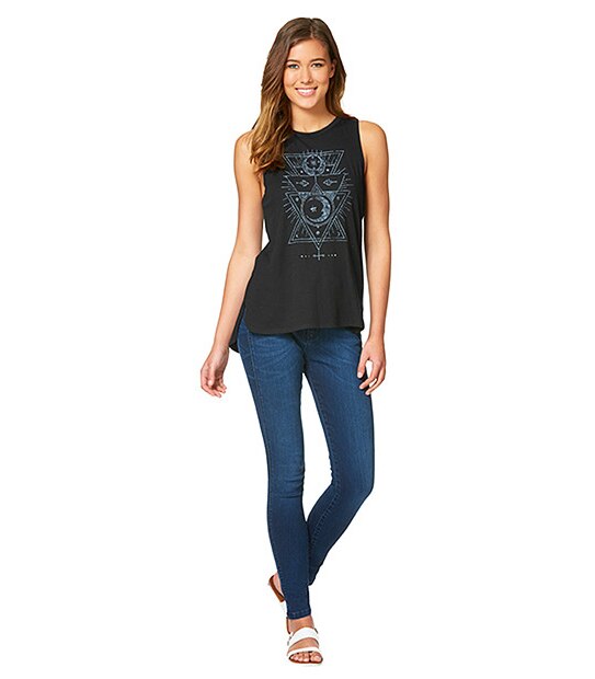 Lily Loves Print Tank - Black 3 of 5